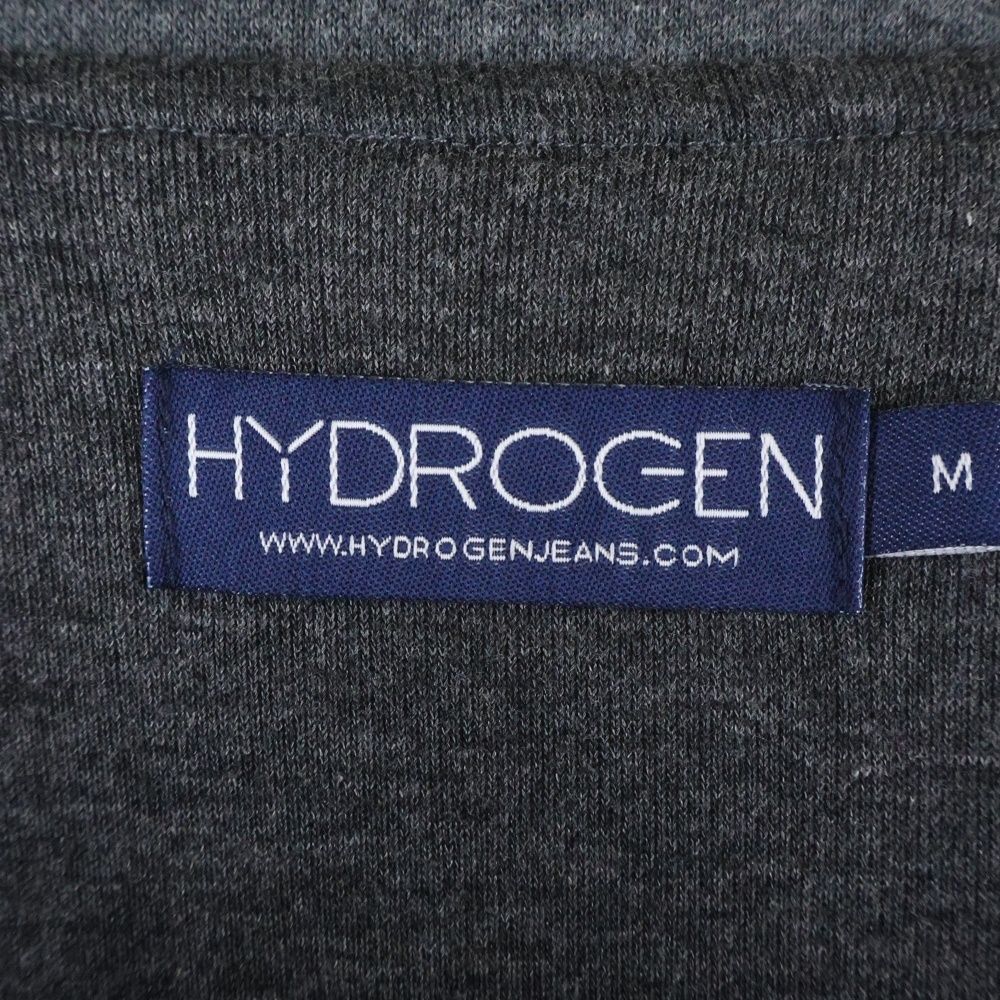 HYDROGEN (ハイドロゲン) コットン ジップアップ スウェット グレー