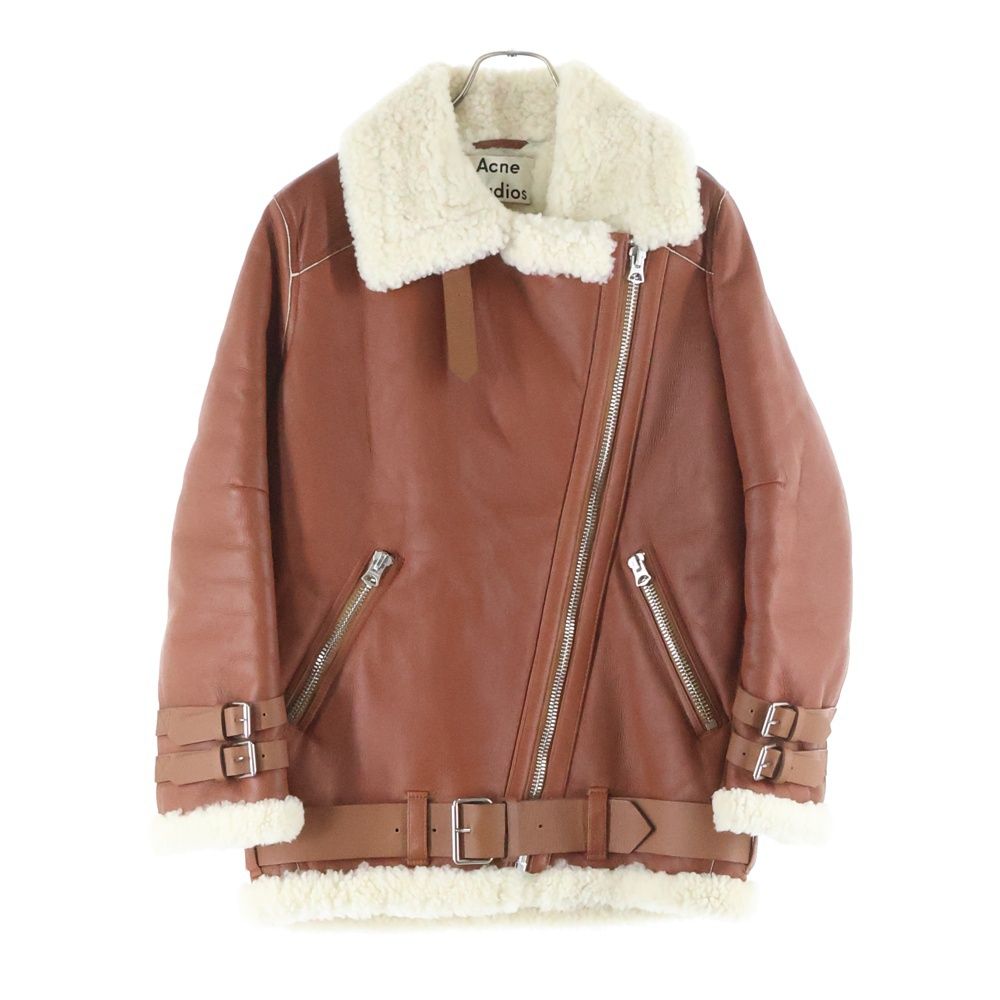 Acne Studios (アクネ ストゥディオズ) ラムスキン ダブルライダース