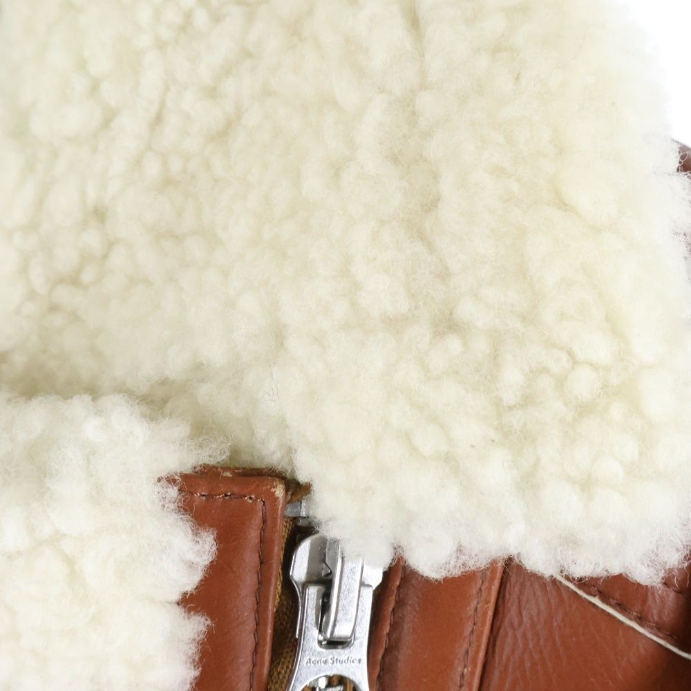 Acne Studios (アクネ ストゥディオズ) ラムスキン ダブルライダース