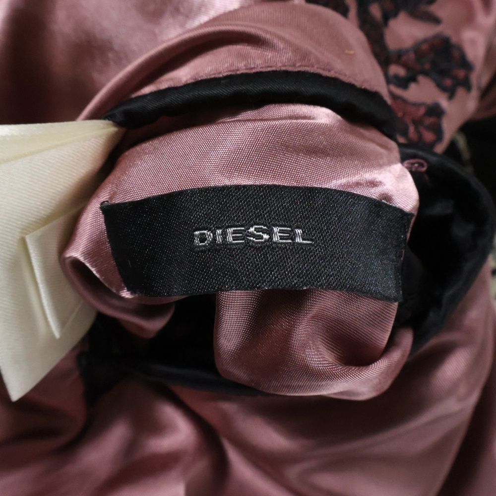【美品】DIESEL ディーゼル レディース リバーシブル ブルゾン 刺繍 DIESEL (ディーゼル) 両面刺繍デザイン リバーシブル スカジャン