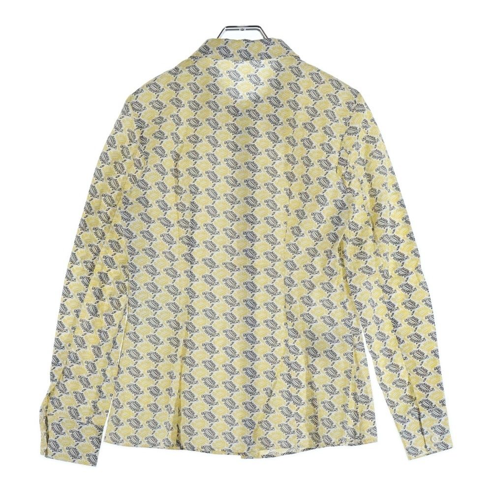 PRADA (プラダ) イタリア製 総柄プリント コットン 長袖シャツ