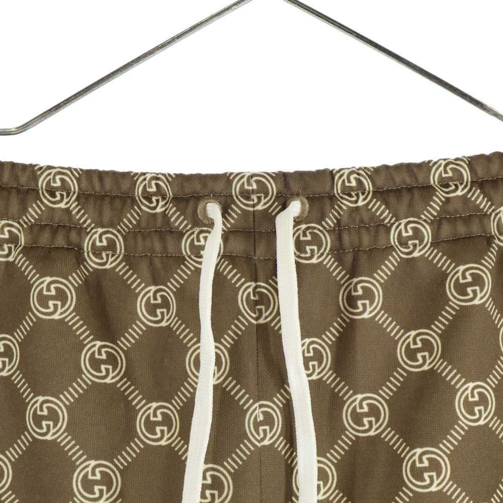 GUCCI (グッチ) Track Pants インターロッキングG 裾スナップ 総柄  