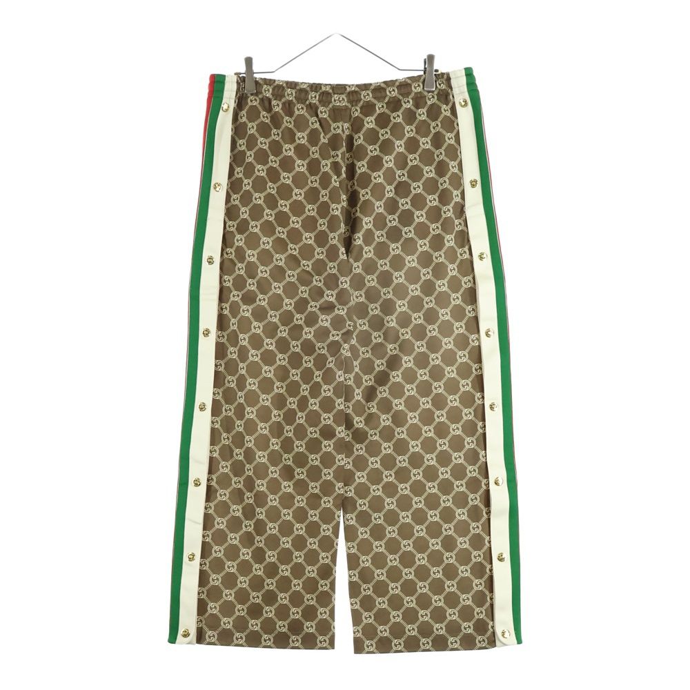 GUCCI (グッチ) Track Pants インターロッキングG 裾スナップ 総柄  