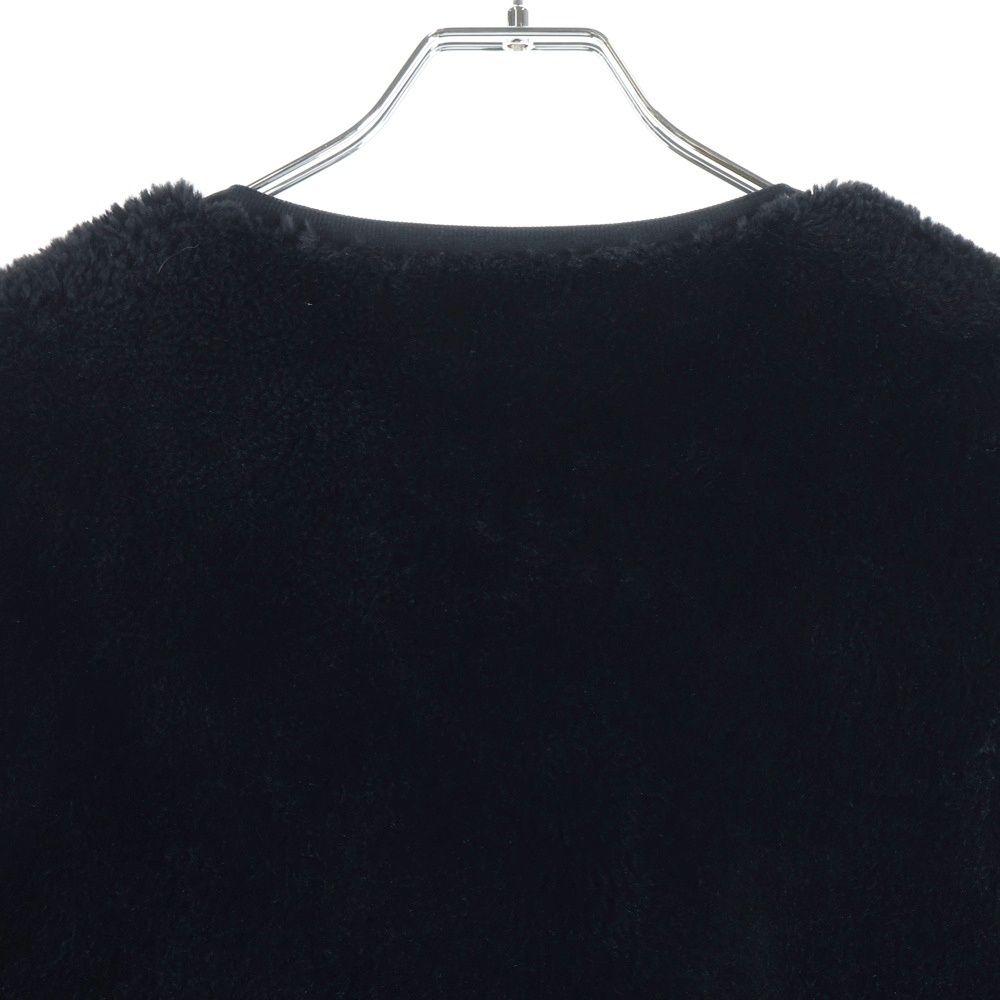 COMME des GARCONS HOMME コムデギャルソンオム マイクロファーショルダーボタン スウェット ブラック HL-T024 COMME des GARCONS HOMME (コムデギャルソンオム) マイクロファー