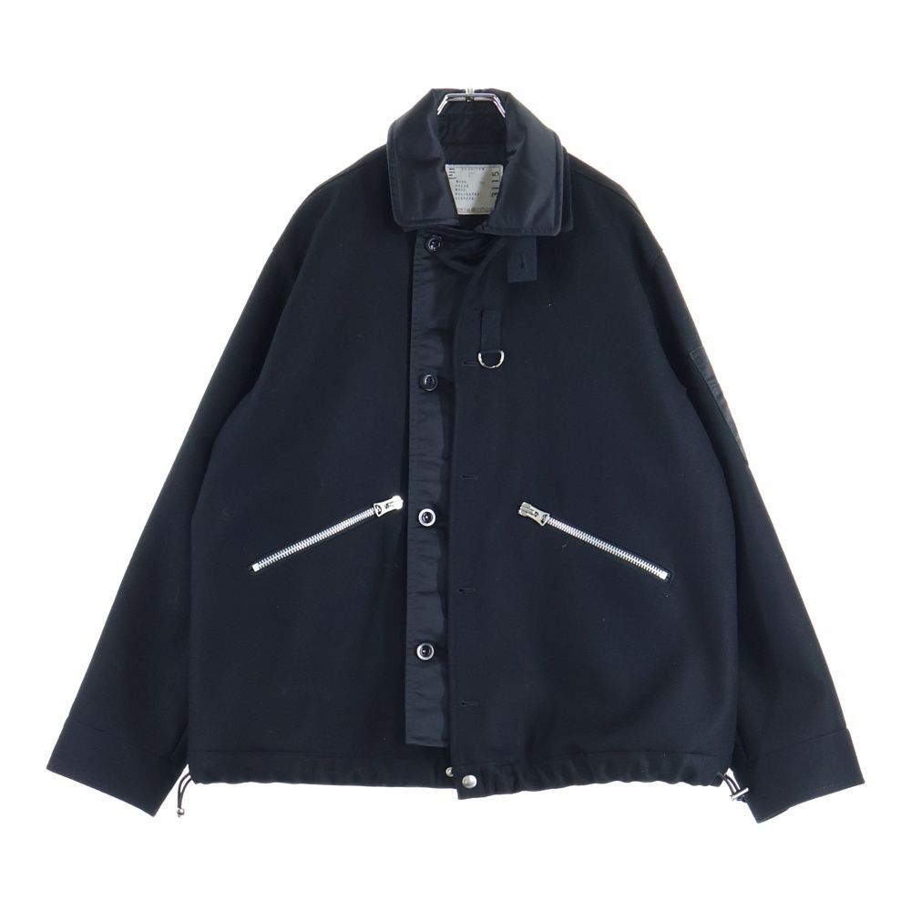 Sacai (サカイ) Wool Melton Blouson 23-03115M 切り替えウールコーチ