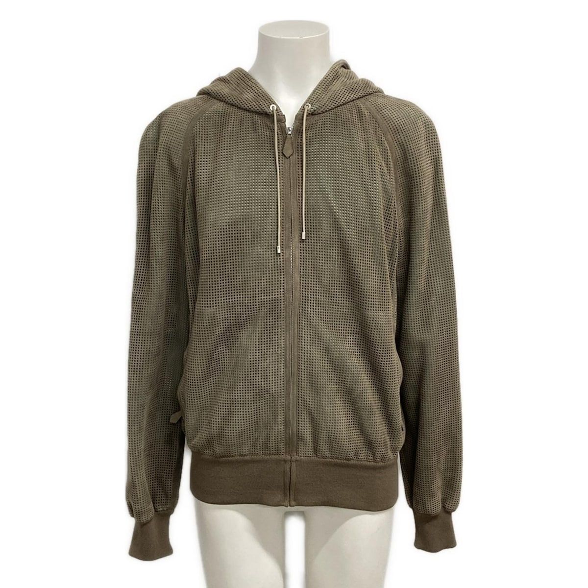 HERMES(エルメス) ブルゾン サイズ48 L メンズ - ベージュ×ライト