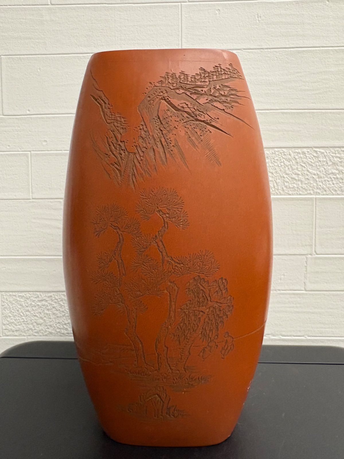 アンティーク常滑焼 朱泥花器 幸山造 花瓶 花器 - メルカリ