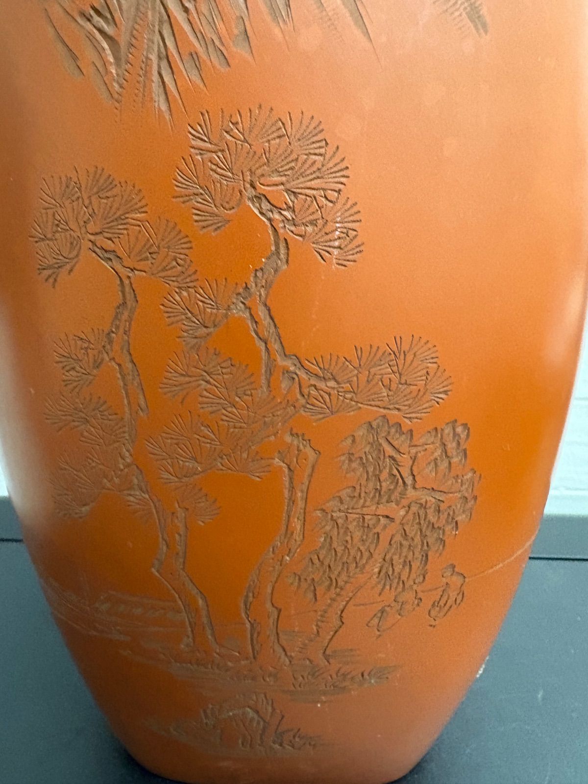 アンティーク常滑焼 朱泥花器 幸山造 花瓶 花器 - メルカリ