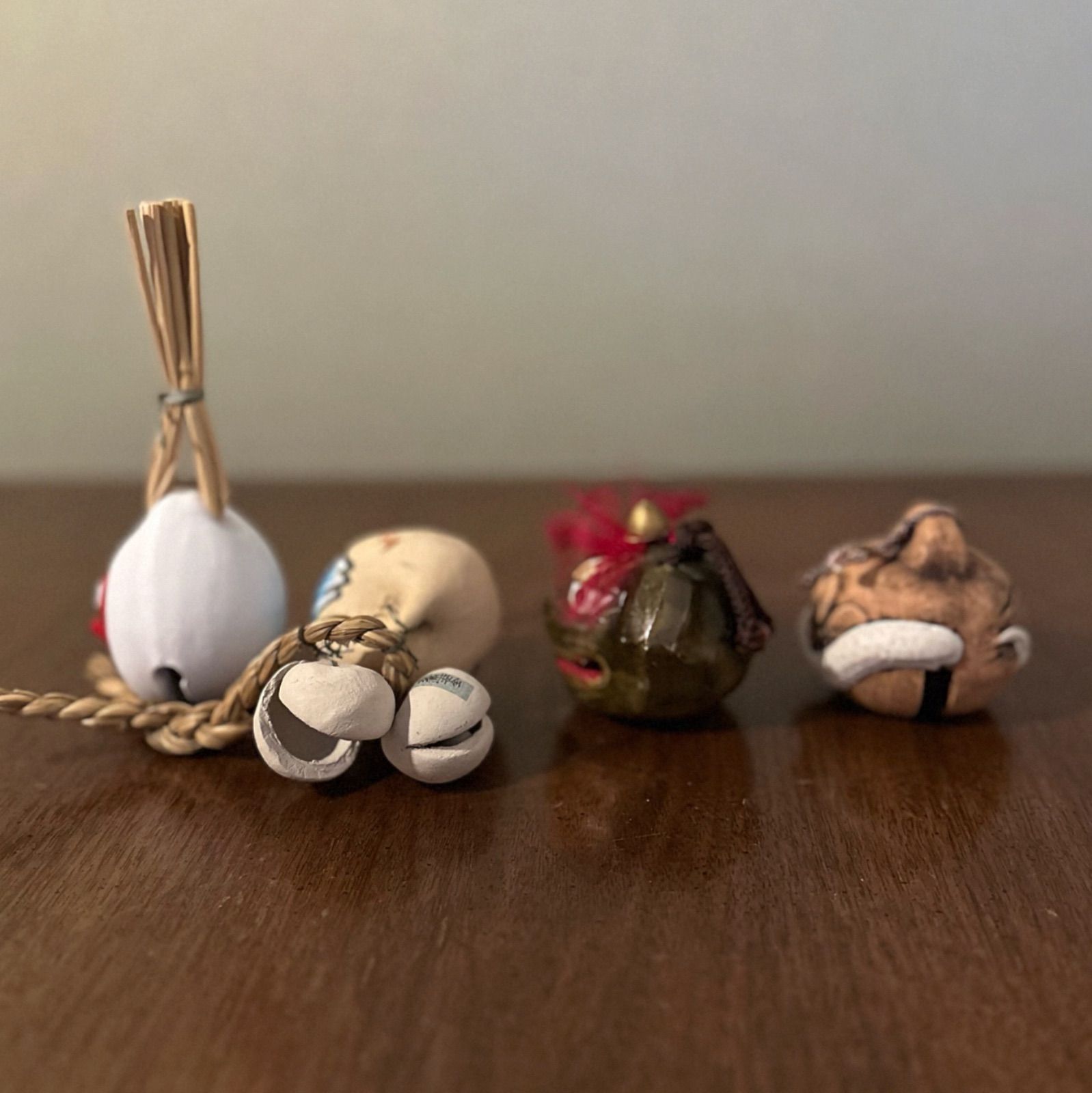 土鈴7つセット◇魔除け 厄除 身代わり鈴 縁起物 ◇郷土玩具 昭和レトロ