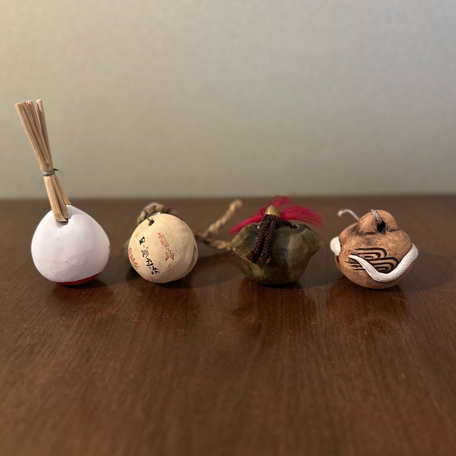 土鈴7つセット◇魔除け 厄除 身代わり鈴 縁起物 ◇郷土玩具 昭和レトロ