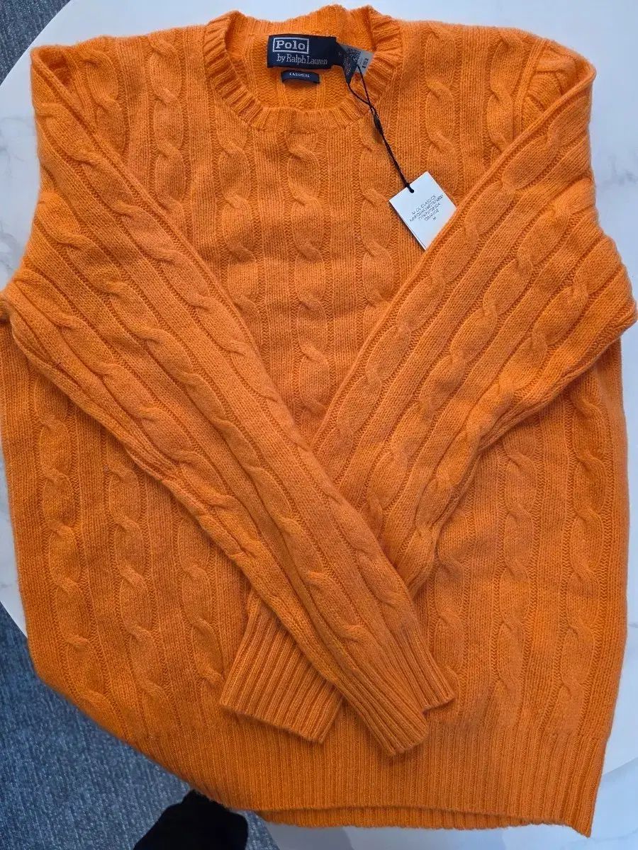 2023年モデル✨ポロラルフローレン ケーブルニットオレンジ ポニー　カシミヤ混 POLO RALPH LAUREN（ポロ・ラルフローレン） セーター ニット ケーブル