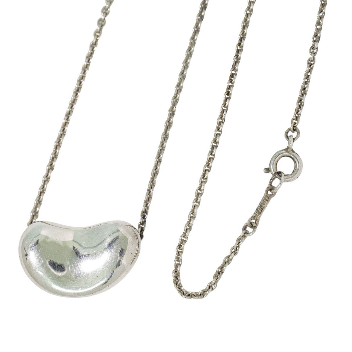 本物 ティファニー TIFFANY & Co. ビーン 925 ネックレス ペンダント 