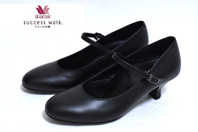 【新品　未使用】Success Walk ブラックパンプス ポインテッドトゥ 定価2万4200円】新品 SUCCESS WALK サクセスウォーク パンプス 22.5cm