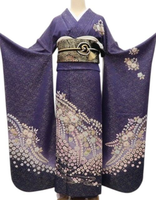 百華❀Y4420◇美品 徳永憲峯落款 辻が花 絞り 銀通し 手縫い仕立て