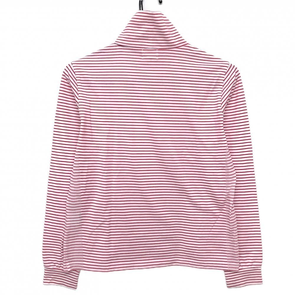 PICONE ハイネックシャツ レッド 美品】ピッコーネクラブ 長袖ハイネックシャツ 白×レッド ボーダー