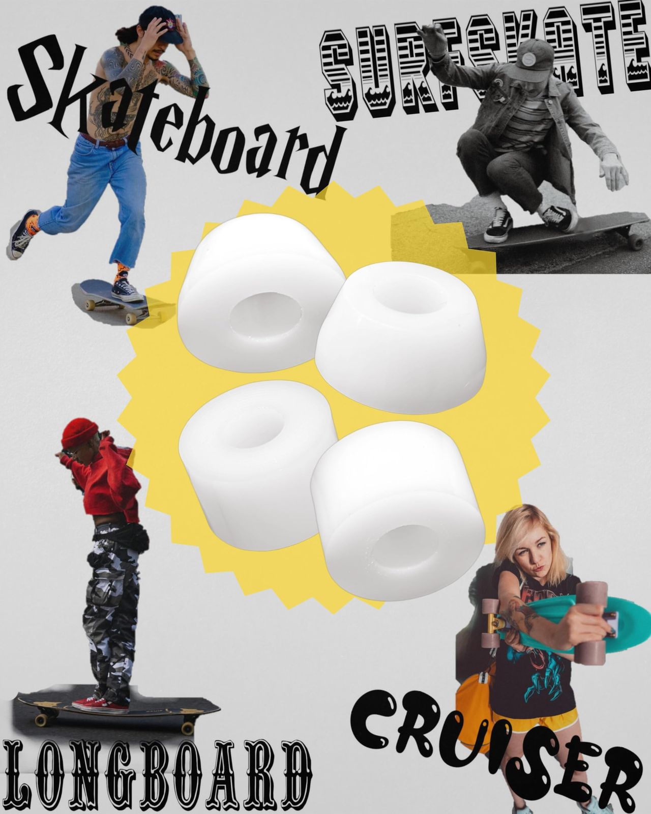 スケボー ブッシュ ゴム スケートボード トラック ブッシュゴム