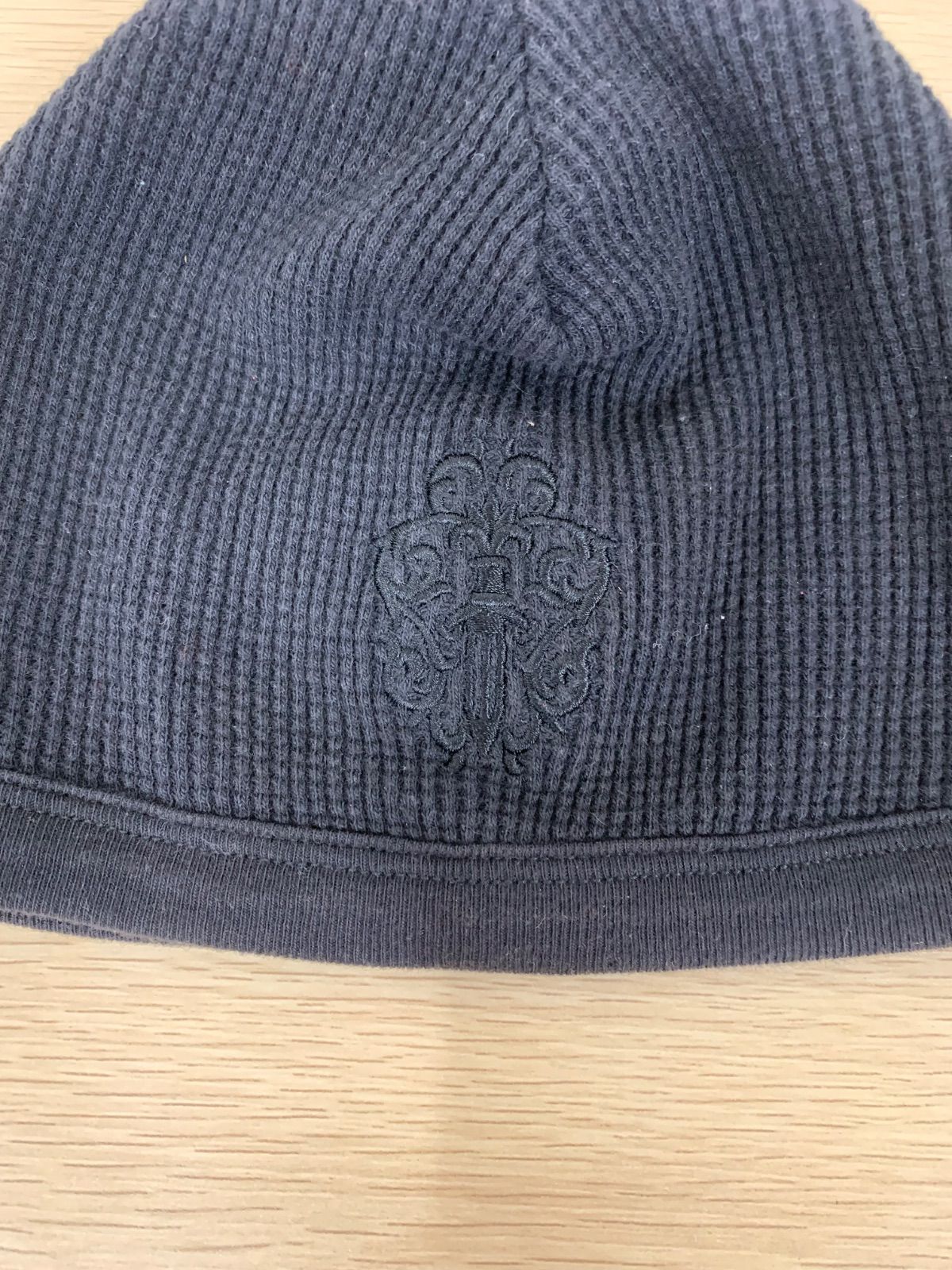 3 クロムハーツ サーマルビーニー ニットキャップ ブラック ダガー