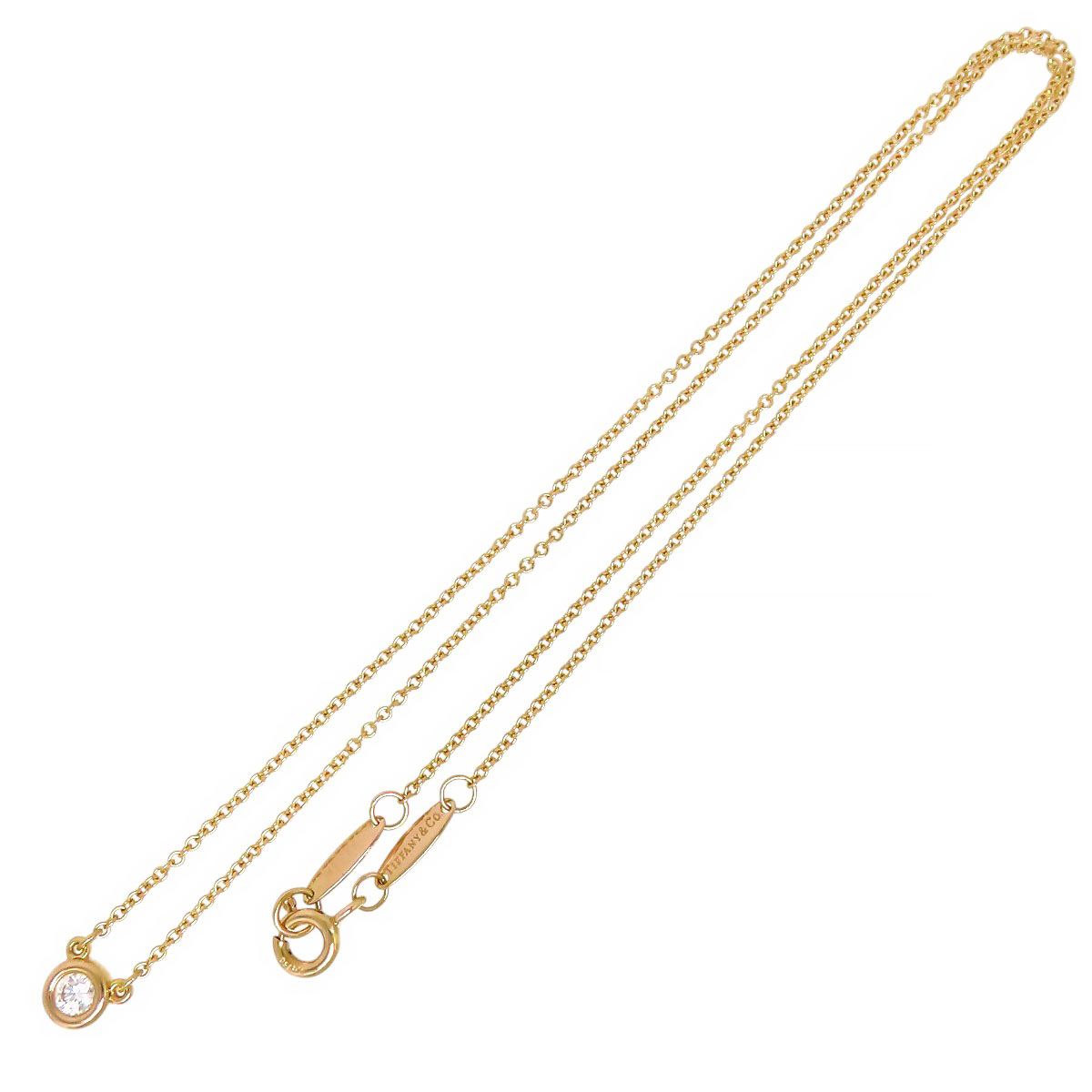 ティファニー バイザヤード ネックレス Au750 (K18PG) レディース