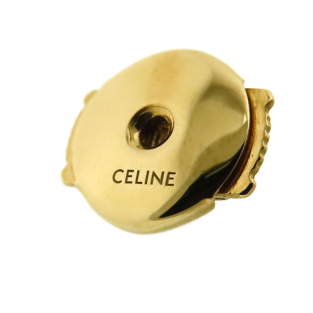 Celine ピアス　片耳 セリーヌ ライン ダブル ピアス 片耳用 46OEG6GYD.37YW Au750 750