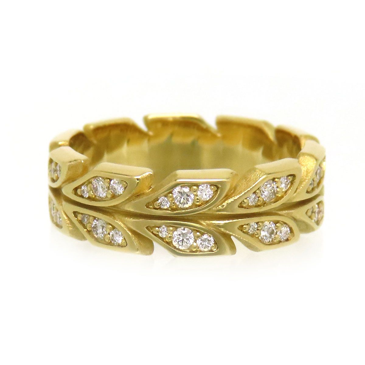 ティファニー ビクトリア ヴァイン バンド リング #12.5 Au750 (K18YG