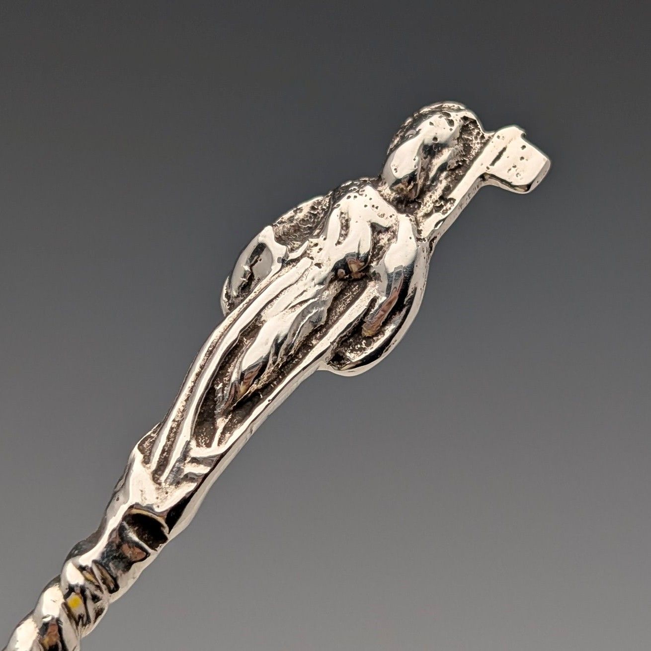 1902年 英国アンティーク 純銀製 スプーン ペア 110g John Millward