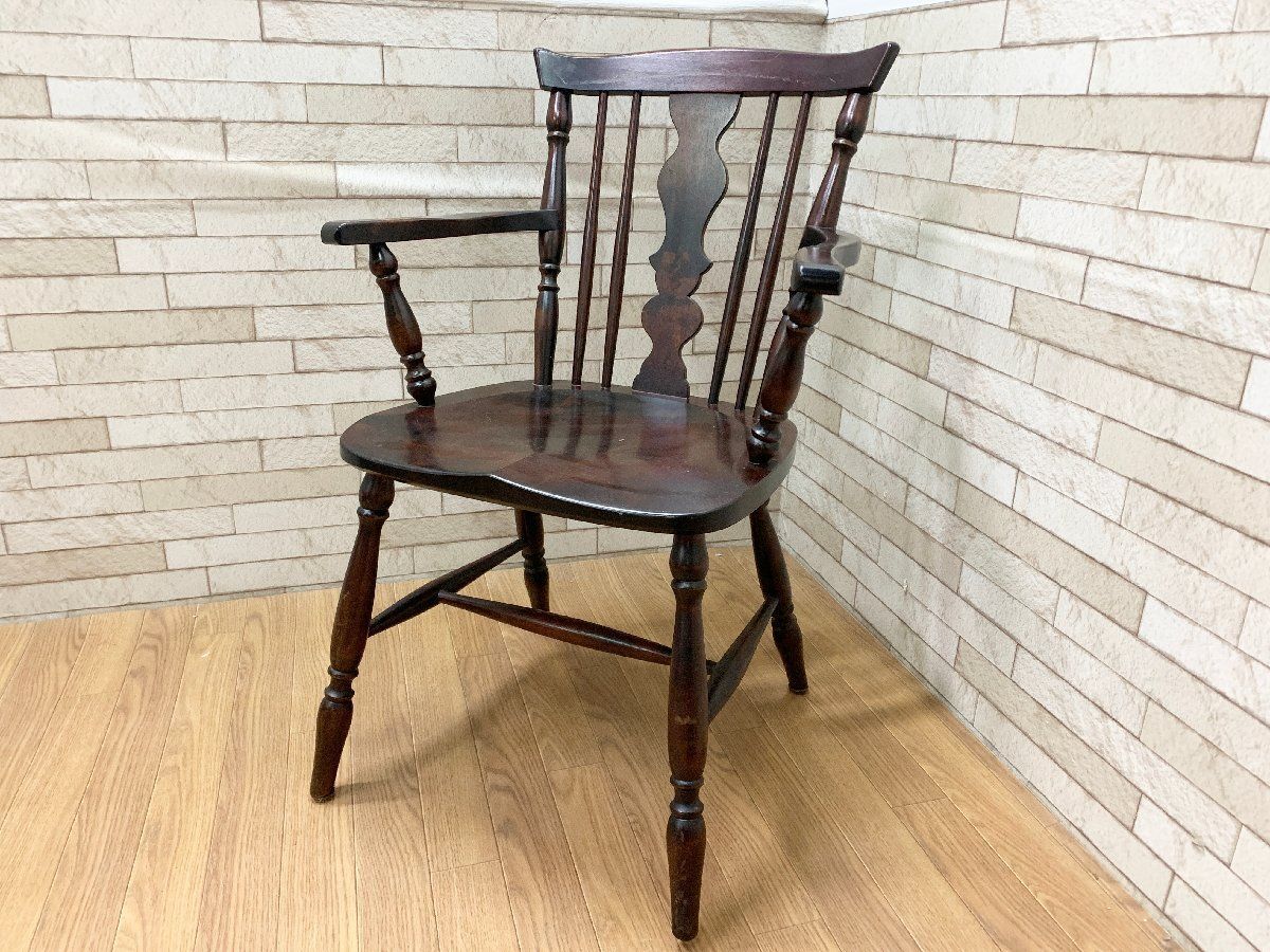 はなさん様　北海道民芸家具　 樺ウィンザーチェア アームチェア 　椅子　B ◇北海道民芸家具 ウィンザーチェア アームチェア ダイニングチェア 樺