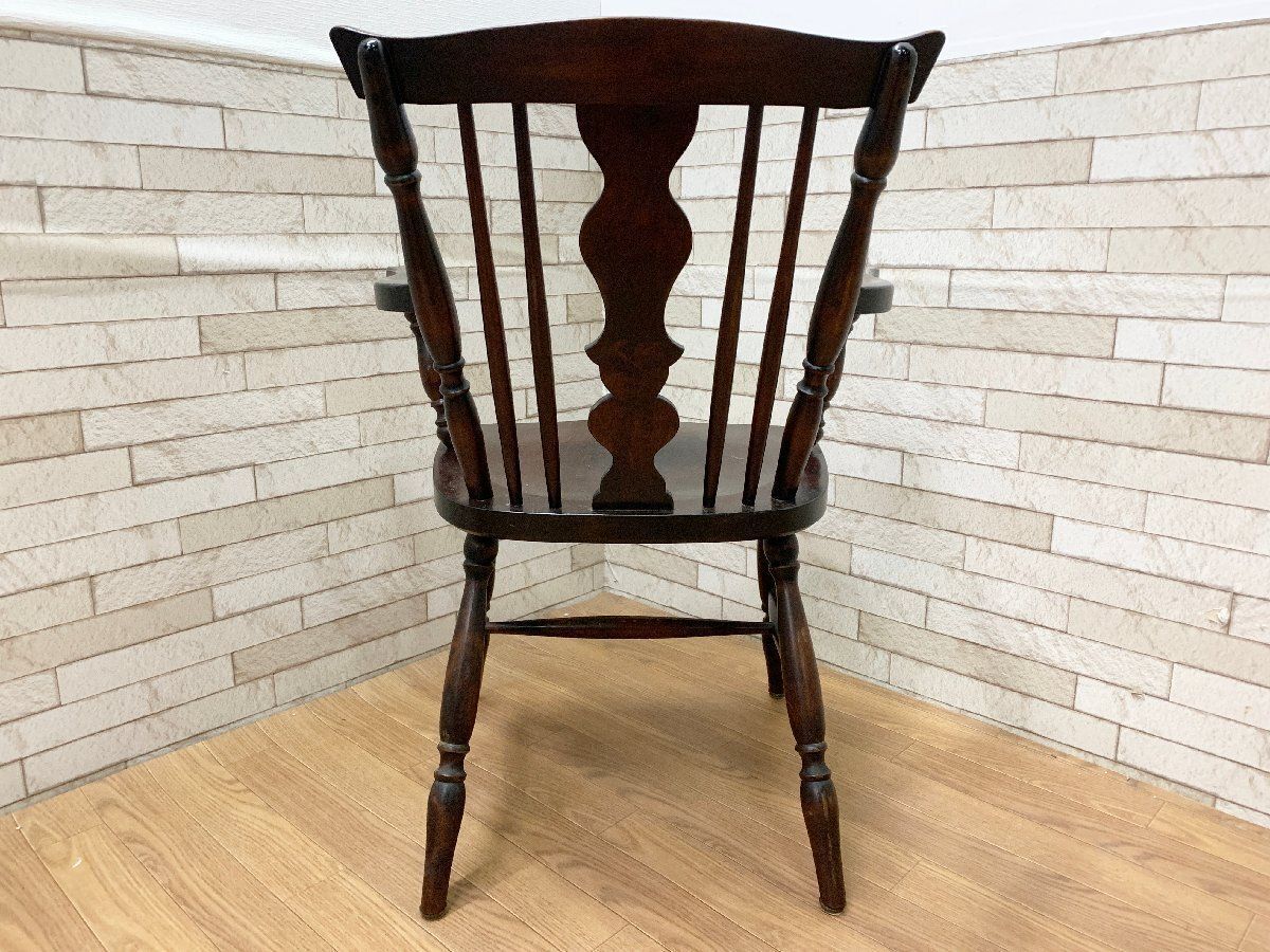 ◇北海道民芸家具 ウィンザーチェア アームチェア ダイニングチェア 樺