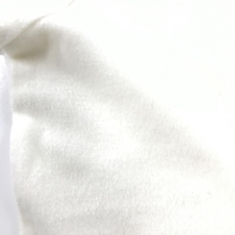 美品】ピッコーネクラブ 長袖ハイネックシャツ 白×レッド ネック・袖口