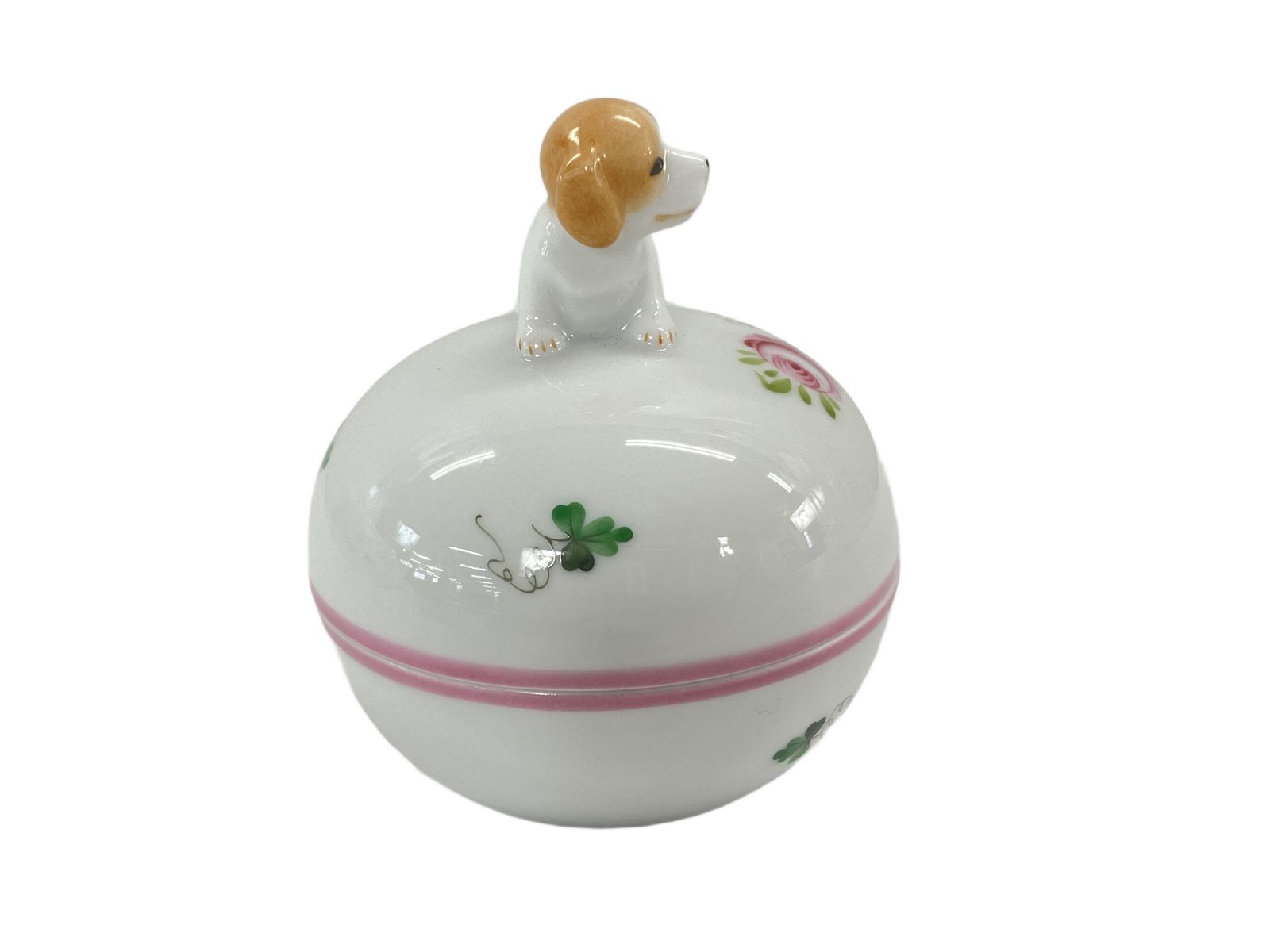 HEREND 6034-0-91 VRHS-X2 ヘレンド ボンボニエール ウィーンの薔薇 犬