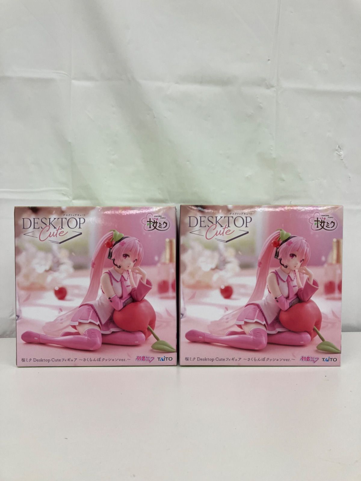 未開封 桜ミク Desktop Cute フィギュア さくらんぼクッションver. 2