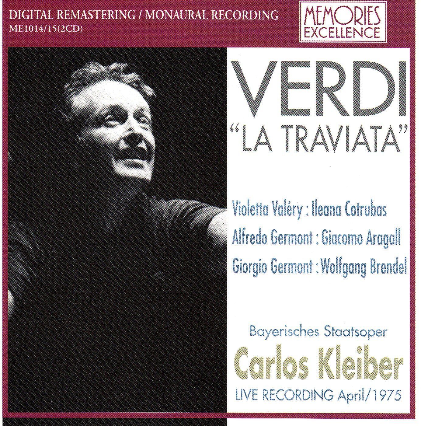 中古CD】カルロス・クライバー/バイエルン国立歌劇場 ヴェルディ「椿姫