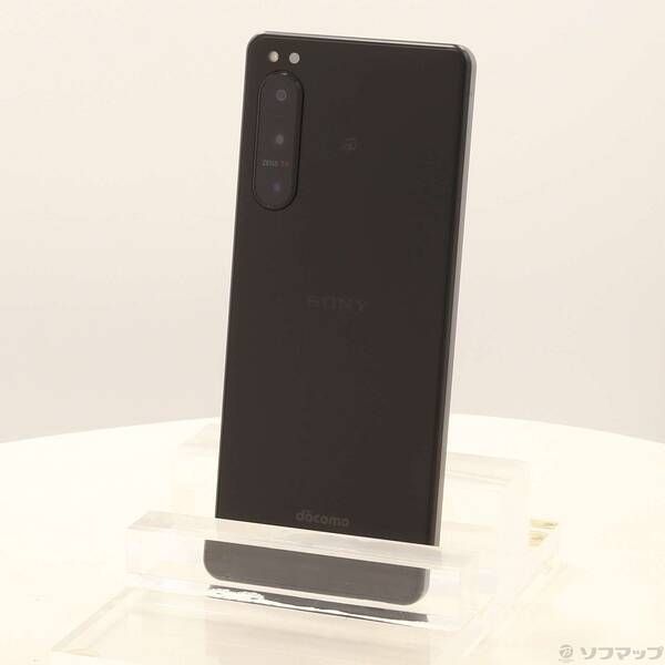 中古品〕 Xperia 5 IV 128GB ブラック SO-54C docomo SIMフリー【262