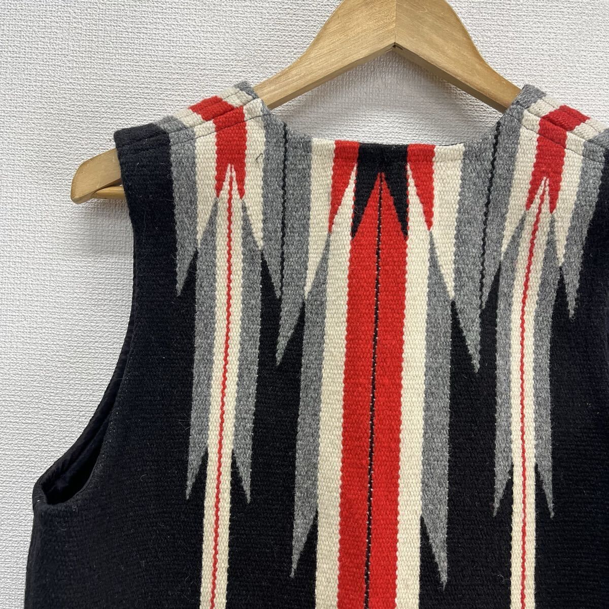 CENTINELA センチネラ チマヨベスト ネイティブ柄 ウール コンチョ 34