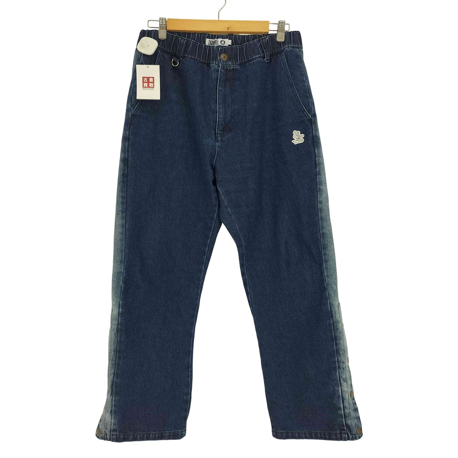 イグザンプル EXAMPLE Dカン ジップフライ サイドボタン デニム パンツ