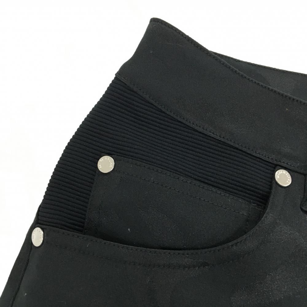 超美品】マークアンドロナ パンツ 黒 カモフラ地模様 スカル 迷彩