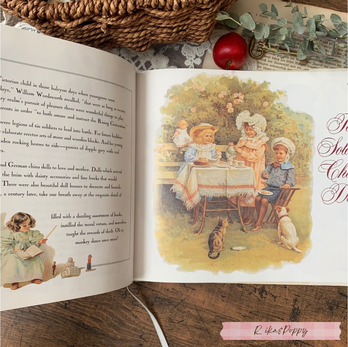 洋書 ヴィクトリアン調 ベビー 挿絵 絵本 古書 レトロ ベビー ジャンク