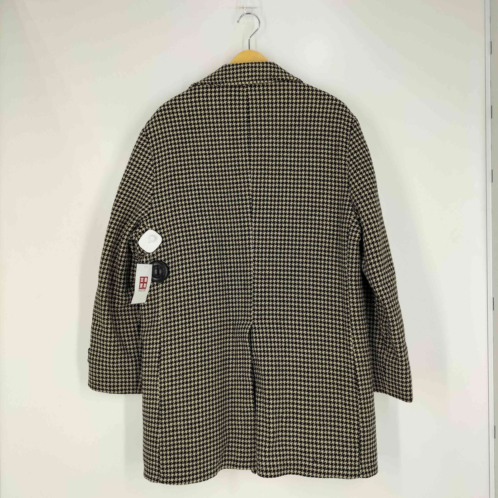 レイクランド Lakeland 60S 裏地キルティング クルミボタン 千鳥格子