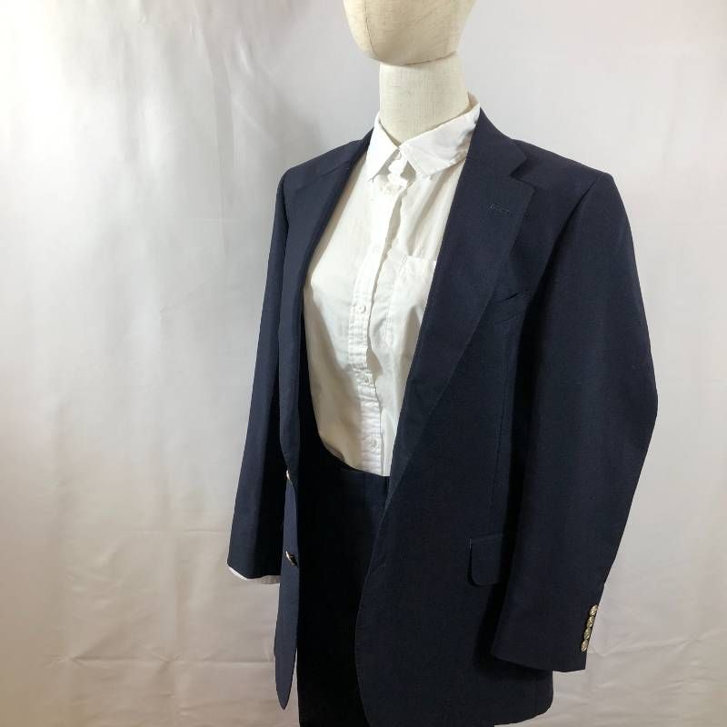 美品 バーバリー スーツ セットアップ 銀ボタン ダークネイビー - メルカリ
