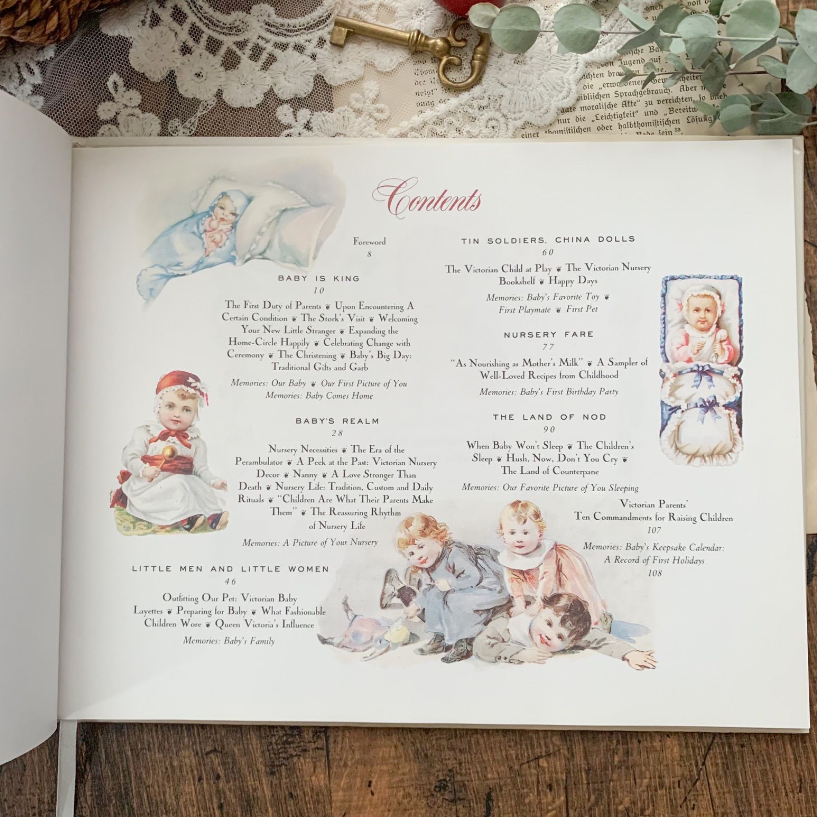 洋書 ヴィクトリアン調 ベビー 挿絵 絵本 古書 レトロ ベビー ジャンク