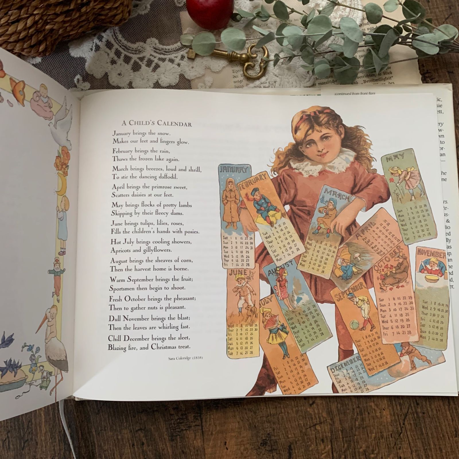 洋書 ヴィクトリアン調 ベビー 挿絵 絵本 古書 レトロ ベビー ジャンク