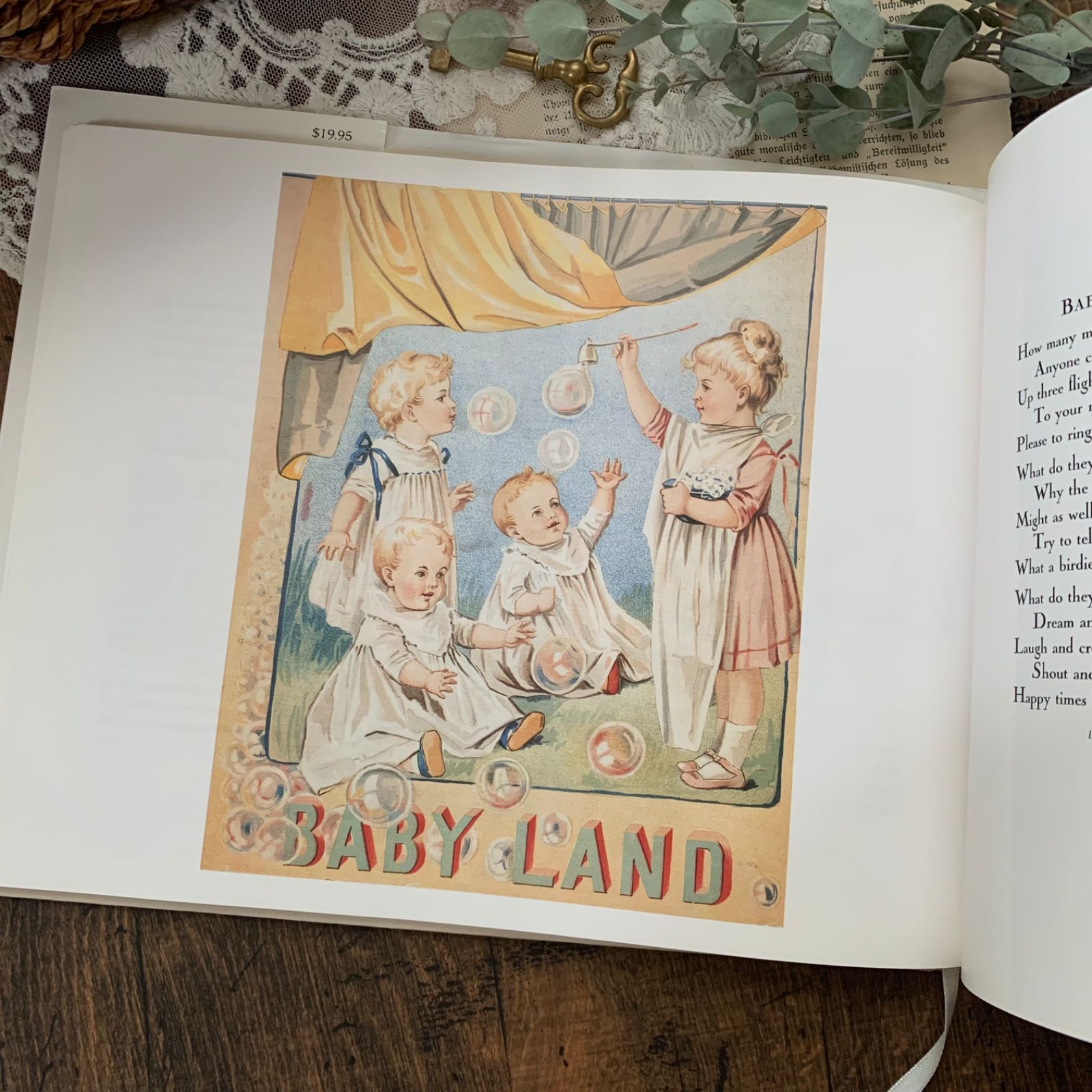 洋書 ヴィクトリアン調 ベビー 挿絵 絵本 古書 レトロ ベビー ジャンク