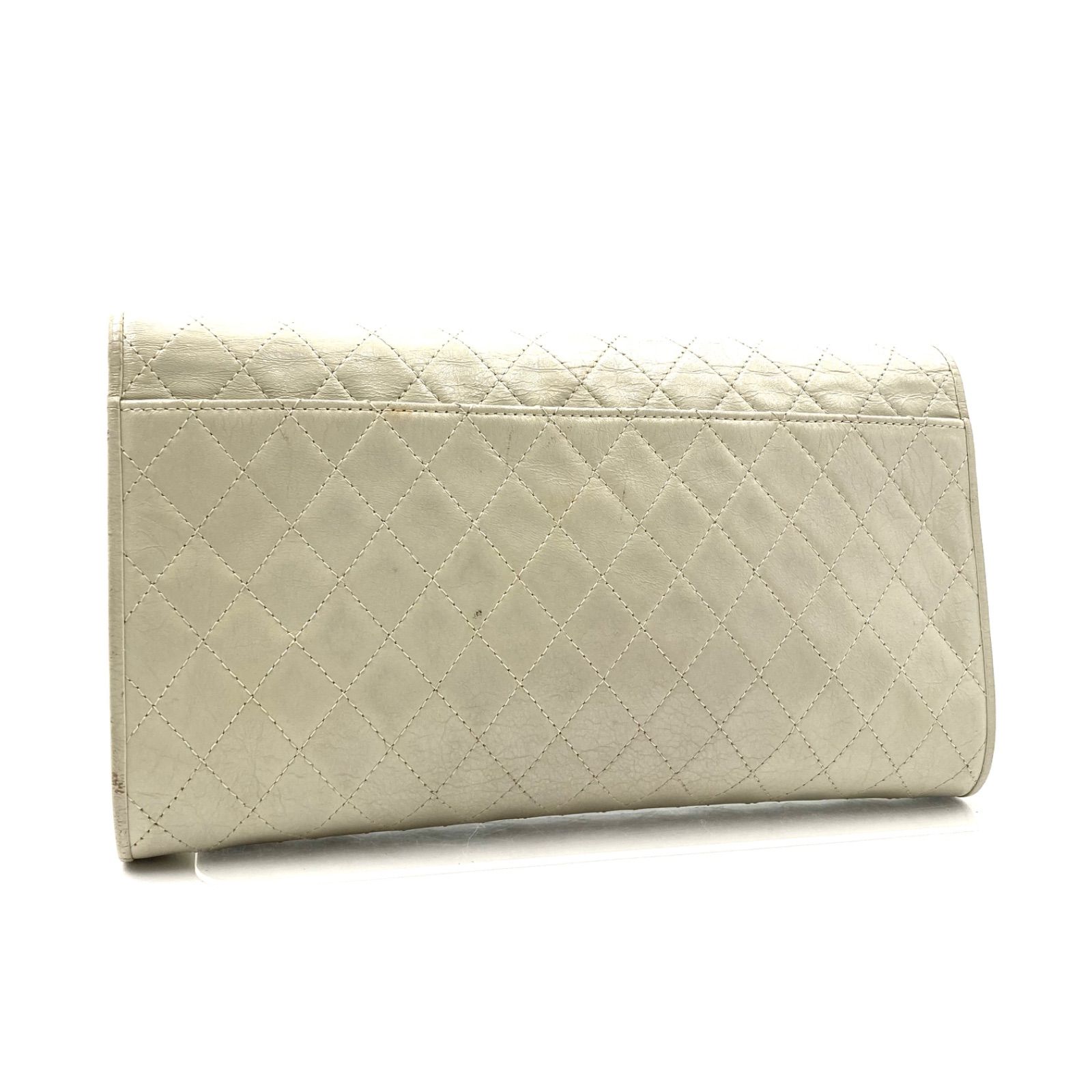 □良品□Yves saint Laurent イヴサンローラン YSLロゴエンボス