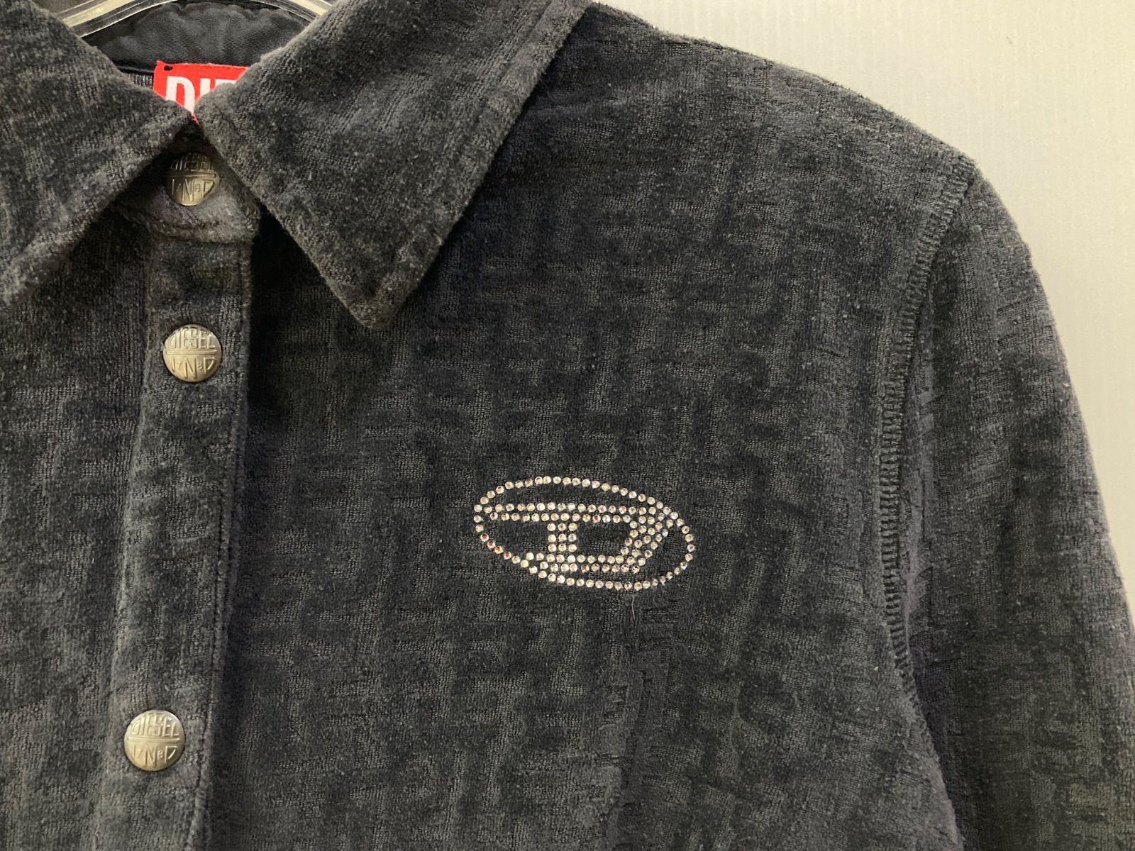 diesel T-Amuse シャツ エンボス ロゴ トップス ネイビー /L 【公式通販】