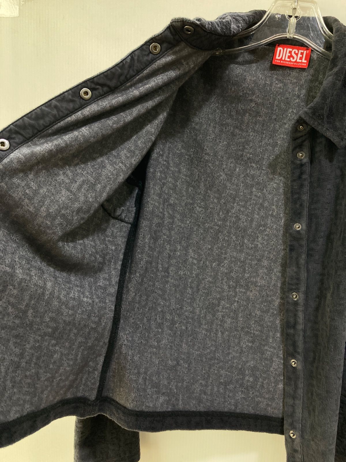 diesel T-Amuse シャツ エンボス ロゴ トップス ネイビー /L 【公式通販】