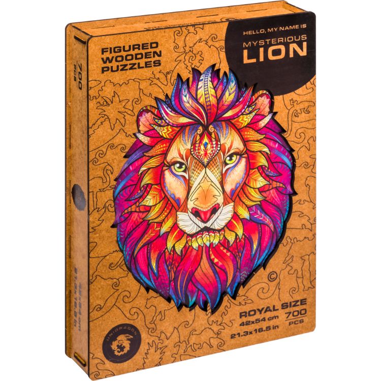 UNIDRAGON 木製ジグソーパズル 「ライオン」 RS（特大）サイズ 700