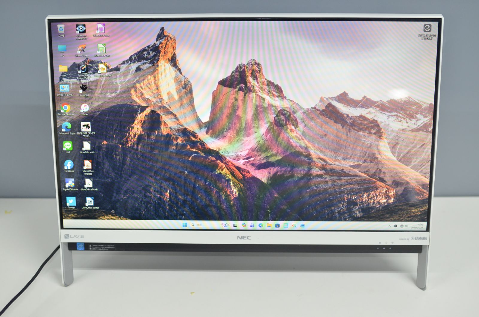 中古良品一体型パソコン NEC DA350/H Windows11+office Celeron-3865U