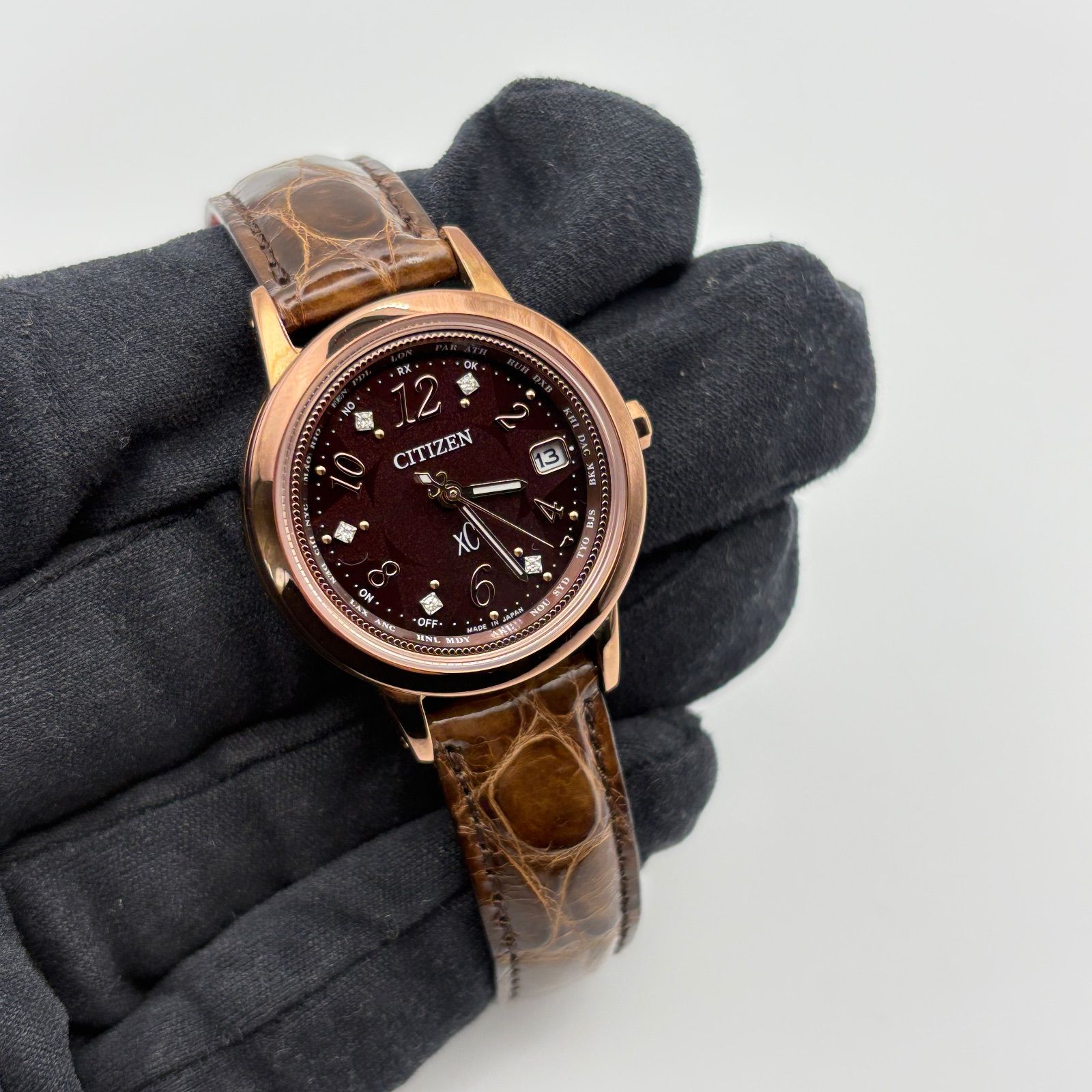 稼働品 CITIZEN シチズン XC クロスシー 限定品 電波ソーラー エコ