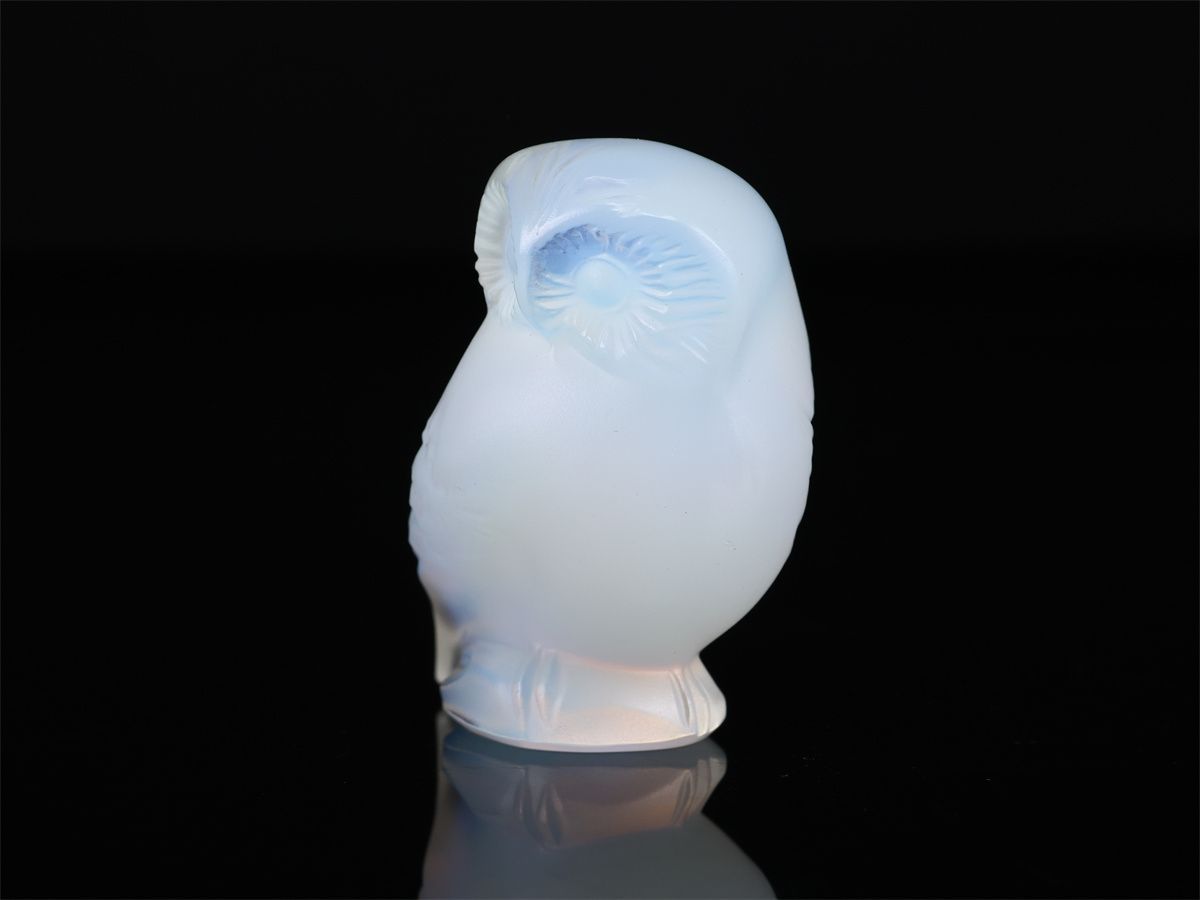 希少❗️ LALIQUE ラリック フクロウ オパールセント フィギュリン