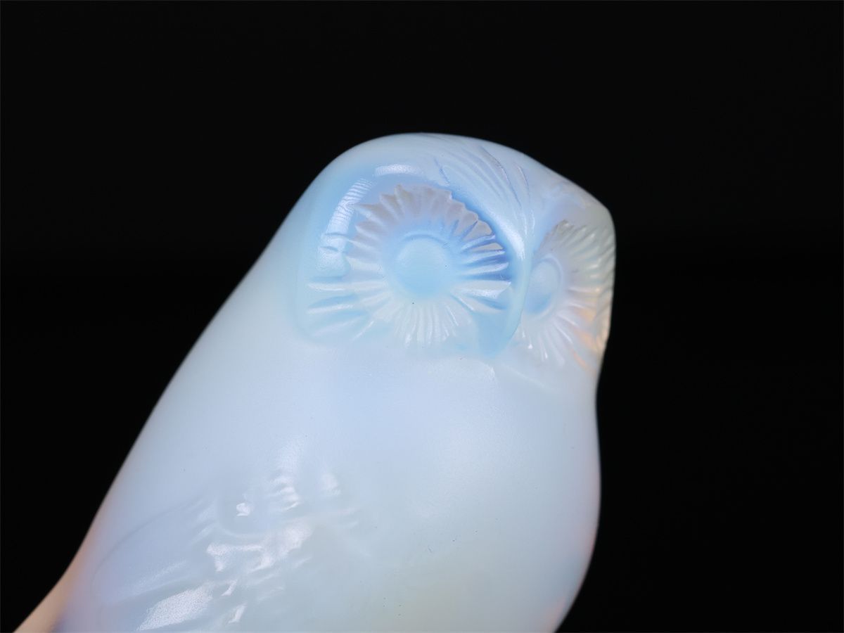 希少❗️ LALIQUE ラリック　フクロウ オパールセント フィギュリン 希少❗️ LALIQUE ラリック フクロウ オパールセント フィギュリン