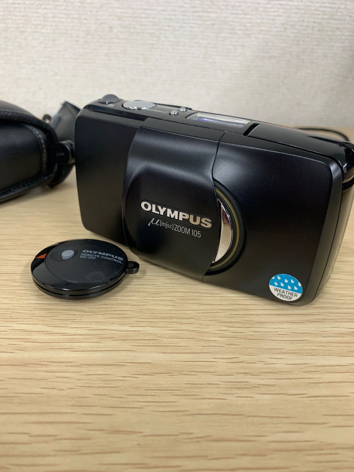 3【通電動作未確認】OLYMPUS μ（ミュー） ZOOM105 ケース付き【カメラ